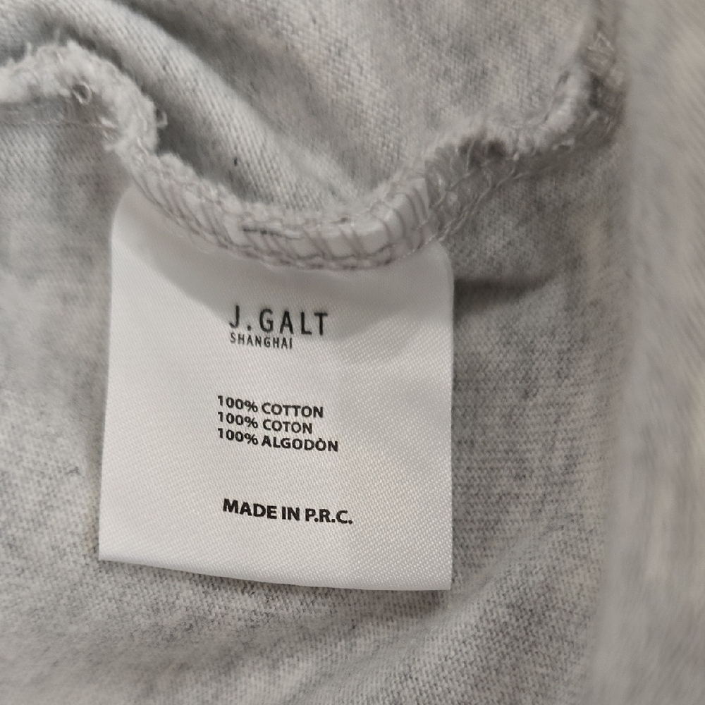 Brandy Melville John Galt Gray Polo Crop Top California Bear One Size - Picture 4 of 6